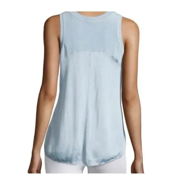 Rag & Bone Women’s Sora Silk-Combo Shell Tank in Navy Blue Size XS - Picture 6 of 6